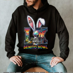 Bad Bunny Team Benito Bowl LX Colorful Bunny Ears T shirt Bad Bunny Team Benito Bowl LX Colorful Bunny Ears T shirt