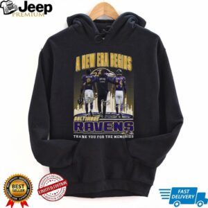 Baltimore Ravens A New Era Begins Jackson Hamilton Memories T Shirt