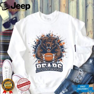 Bears Football Paint Splatter Mascot T Shirt Bears Football Paint Splatter Mascot T Shirt