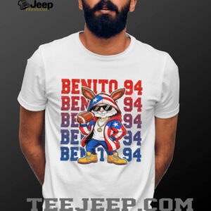 Benito 94 Bad Bunny Rabbit Puerto Rico Flag Outfit T shirt