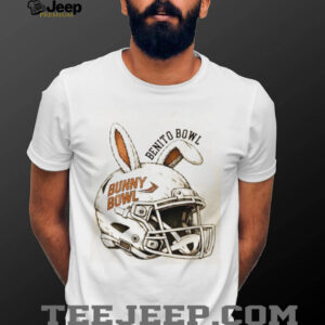 Benito Bowl Bunny Ear Football Helmet Graphic T Shirt