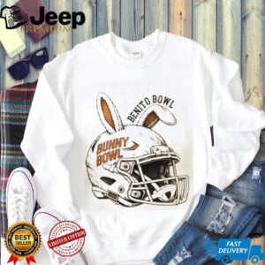 Benito Bowl Bunny Ear Football Helmet Graphic T Shirt