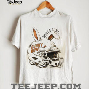 Benito Bowl Bunny Ear Football Helmet Graphic T Shirt