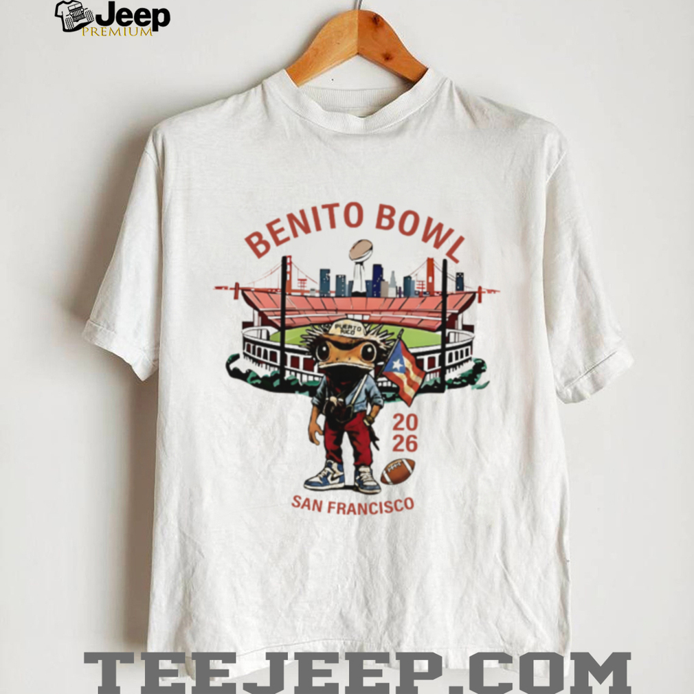 Benito Bowl San Francisco 2026 Puerto Rico Frog Streetwear Tee Benito Bowl San Francisco 2026 Puerto Rico Frog Streetwear Tee