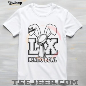 Benito Bowl Super Bowl LX Bad Bunny Ears Trophy Logo T shirt