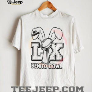 Benito Bowl Super Bowl LX Bad Bunny Ears Trophy Logo T shirt