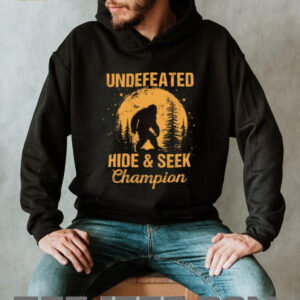 Bigfoot Undefeated Hide and Seek Champion Retro Sunset Tee Bigfoot Undefeated Hide and Seek Champion Retro Sunset Tee