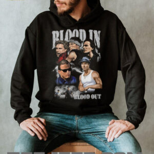 Blood In Blood Out Vatos Locos Characters Montage Vintage T Shirt
