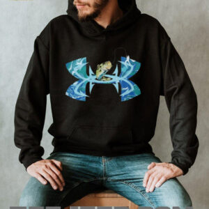 Blue Swirl Bass Fishing Hook Graphic T Shirt Blue Swirl Bass Fishing Hook Graphic T Shirt