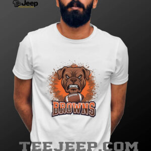 Browns Bulldogs Football Paint Burst Mascot Shirt