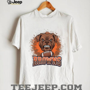 Browns Bulldogs Football Paint Burst Mascot Shirt