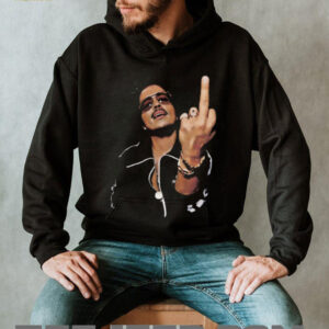 Bruno Mars Middle Finger Vintage Graphic Aesthetic Unisex T Shirt