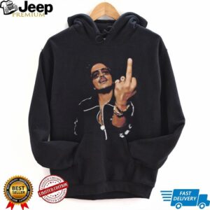 Bruno Mars Middle Finger Vintage Graphic Aesthetic Unisex T Shirt