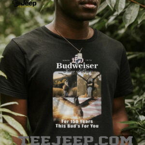Budweiser 150 Years Anniversary King of Beers Clydesdale Horse T Shirt
