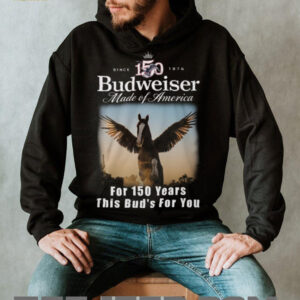 Budweiser 150 Years Anniversary Pegasus Made of America T Shirt Budweiser 150 Years Anniversary Pegasus Made of America T Shirt