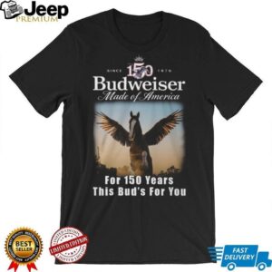 Budweiser 150 Years Anniversary Pegasus Made of America T Shirt