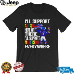 Buffalo Bills Mascot Autism Awareness Support Everywhere Shirt Buffalo Bills Mascot Autism Awareness Support Everywhere Shirt