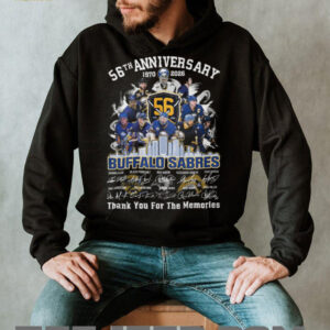 Buffalo Sabres 56th Anniversary 1970 2026 Thank You For The Memories Signatures T Shirt