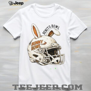 Bunny Bowl Benito Football Helmet with Rabbit Ears T shirt