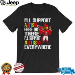 Cardinals Football Autism Awareness Support Everywhere T Shirt Cardinals Football Autism Awareness Support Everywhere T Shirt