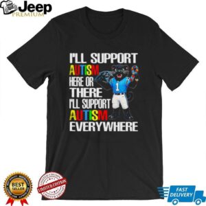 Carolina Panthers Mascot Autism Awareness Support T Shirt Carolina Panthers Mascot Autism Awareness Support T Shirt