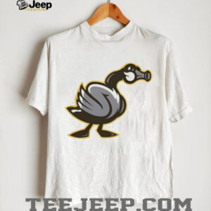 Cartoon Goose with Trumpet Beak Funny Graphic T Shirt (2)