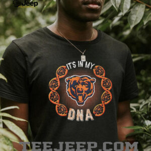 Chicago Bears “It's In My DNA” Football Fan Graphic Tee Heather Grey