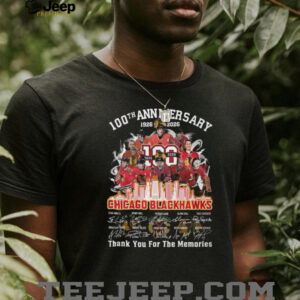 Chicago Blackhawks 100th Anniversary 1926 2026 Legends Signatures T Shirt Chicago Blackhawks 100th Anniversary 1926 2026 Legends Signatures T Shirt