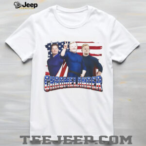 Chromelander American Flag Superhero Parody Graphic Tee Chromelander American Flag Superhero Parody Graphic Tee