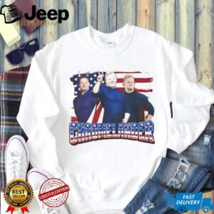 Chromelander American Flag Superhero Parody Graphic Tee