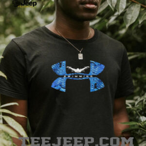 Competitive Swimming Water Pattern Athletic Tee