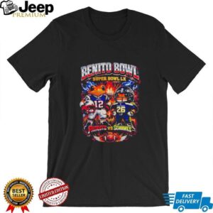 Concho Benito Bowl Super Bowl LX New England Patriots vs Seattle Seahawks Football 2026 shirt
