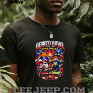 Concho Benito Bowl Super Bowl LX New England Patriots vs Seattle Seahawks Football 2026 shirt