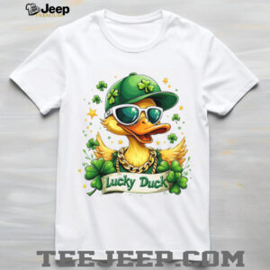 Cool Lucky Duck Wearing Sunglasses and Gold Chain St. Patrick’s Day T Shirt Cool Lucky Duck Wearing Sunglasses and Gold Chain St. Patrick’s Day T Shirt