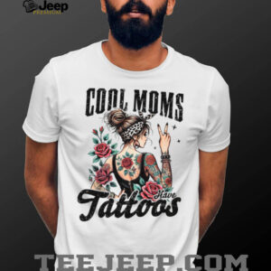 Cool Moms Have Tattoos Rocker Mom Leopard Bandana Tattooed Graphic Tee