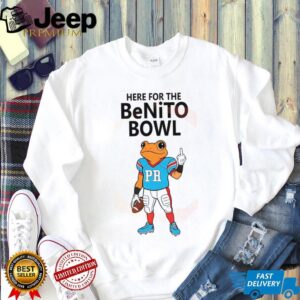 Coqui Frog PR Jersey Here For The Benito Bowl T shirt