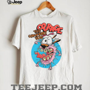 Courage the Cowardly Dog 90s Cartoon Nostalgia Graphic Tee