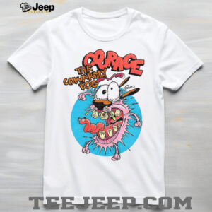 Courage the Cowardly Dog 90s Cartoon Nostalgia Graphic Tee