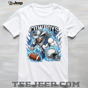 Cowboys Football Blue Flame Hero Graphic T Shirt