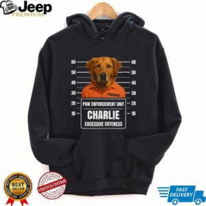 Custom Golden Retriever Mugshot Paw Enforcement Prisoner T Shirt