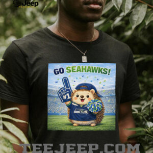 Cute Hedgehog Seattle Football Fan “Go Seahawks” Cartoon T Shirt Cute Hedgehog Seattle Football Fan “Go Seahawks” Cartoon T Shirt