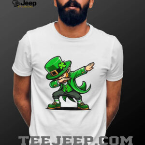 Dabbing Leprechaun Sticker Design Funny Irish Dance T Shirt