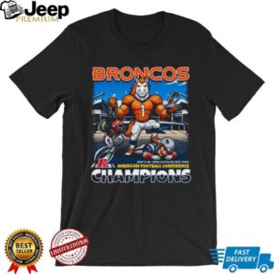 Denver Broncos 2026 AFC Conference Champions T Shirt Mascot Victory Design Denver Broncos 2026 AFC Conference Champions T Shirt Mascot Victory Design