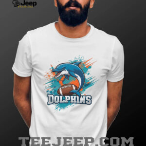 Dolphins Football Splash Graphic Fan Apparel