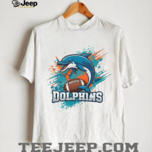 Dolphins Football Splash Graphic Fan Apparel