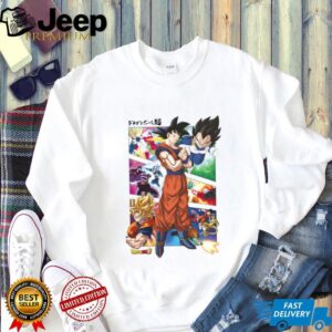 Dragon Ball Super Z Fighters Battle Panel Graphic T Shirt