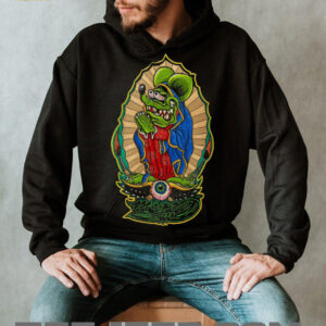 Ed Roth Style Green Rat Monster Virgin Mary Parody Lowbrow Art T Shirt Ed Roth Style Green Rat Monster Virgin Mary Parody Lowbrow Art T Shirt