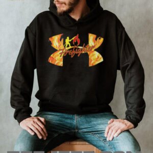 Firefighter Flame Silhouette Hero Graphic T Shirt Firefighter Flame Silhouette Hero Graphic T Shirt