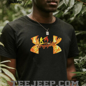 Firefighter Flame Silhouette Hero Graphic T Shirt