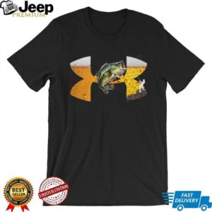 Fishing and Beer Bass Graphic Humor T Shirt